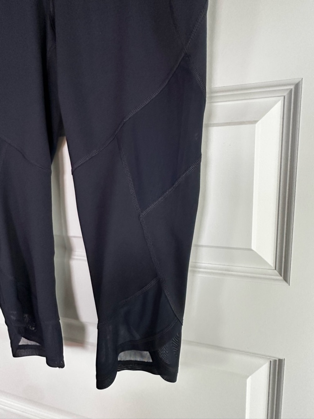 Lane Bryant Livi Active Navy Performance Leggings with Mesh Insets